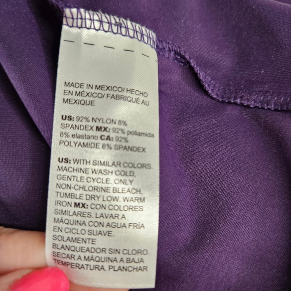 Chico's Tank Top Plum Purple Sleeveless Scoop Neck Stretch Women's Size‎ XL - Picture 5 of 6